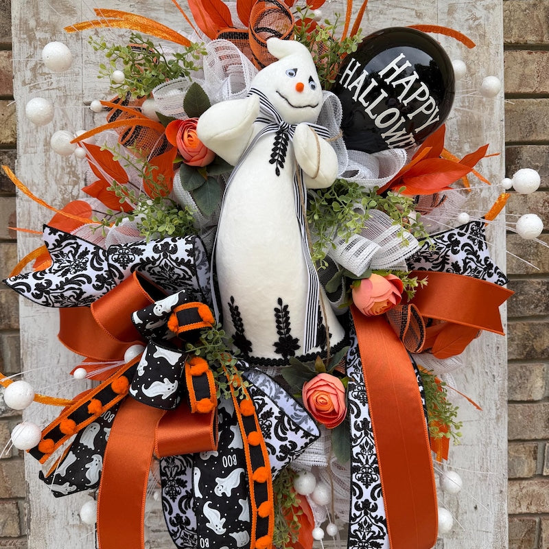 10 Halloween Porch Wreath Decorations (Front Door, Porch, Entrance, Fireplace, Window, Wall, Classroom, Party Decorations)