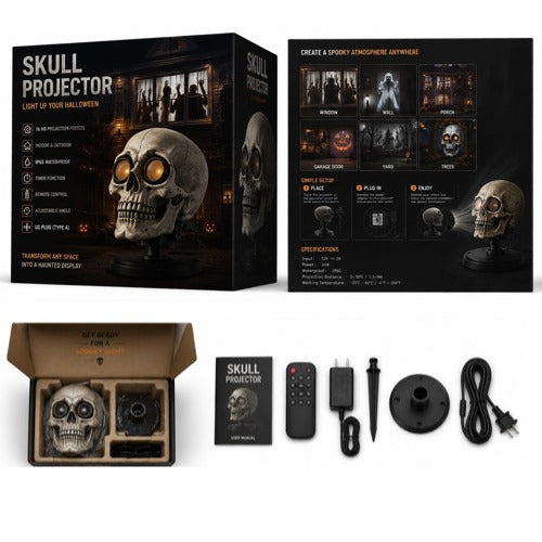 Smart Halloween Skull Projector