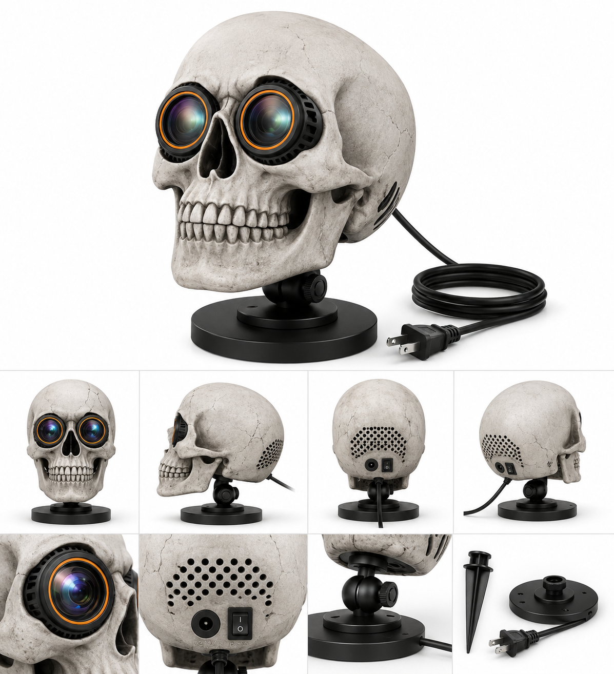 Smart Halloween Skull Projector